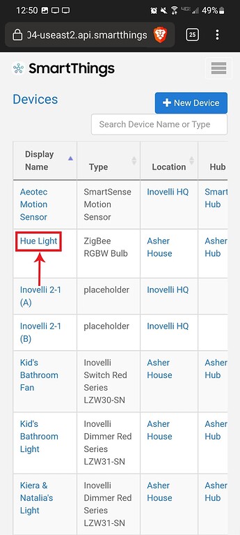 SmartThings - Setting up Zigbee Bindings - Step 2A - DTH