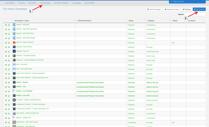 Z-Wave Association Tool - SmartThings - Step 2