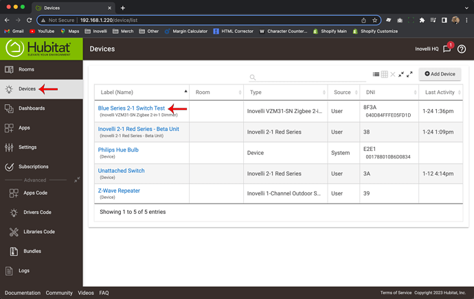 Zigbee Bindings - Hubitat - Switch to Bulb - Step 2