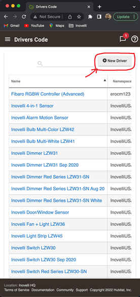 Hubitat Driver Installation - Step 2