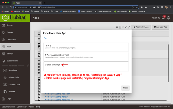 Zigbee Bindings - Hubitat - Switch to Bulb - Step 7