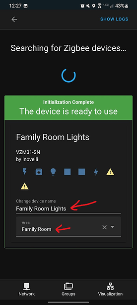 HA ZHA - Setup Instructions - Step 7