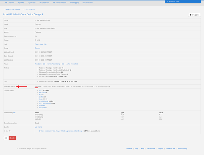 Z-Wave Security Level - Non-Secure Example